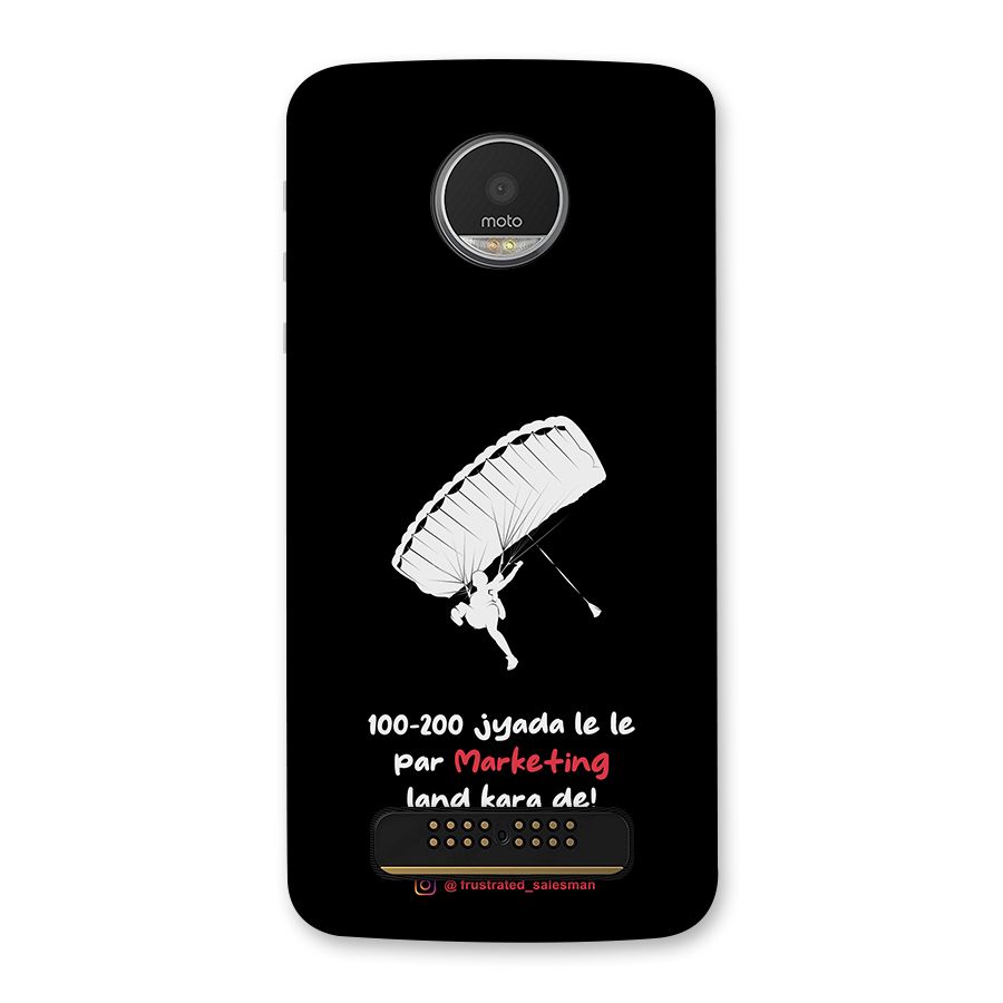Marketing Land Kara De Black Back Case for Moto Z Play