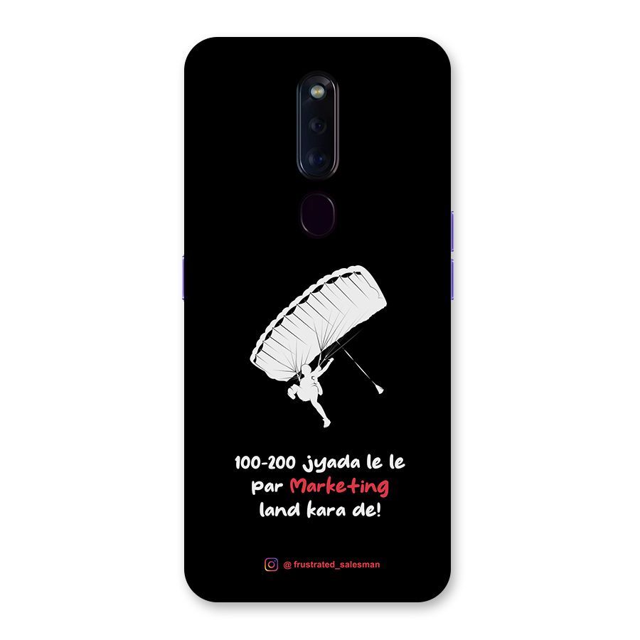 Marketing Land Kara De Black Back Case for Oppo F11 Pro