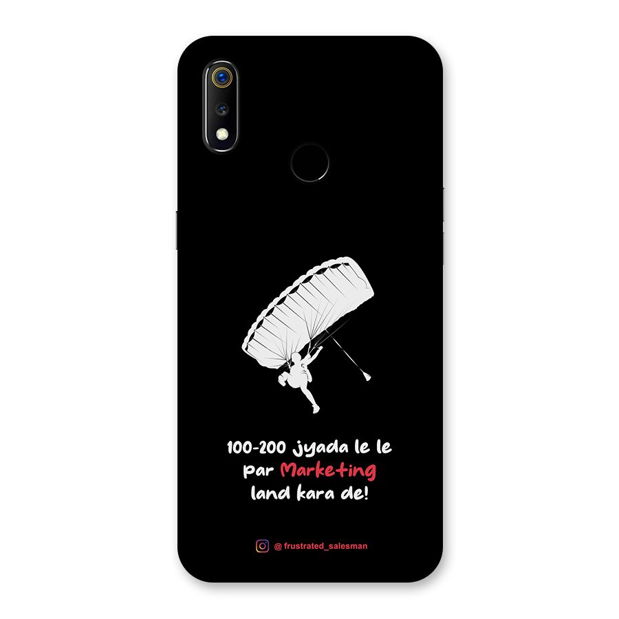 Marketing Land Kara De Black Back Case for Realme 3