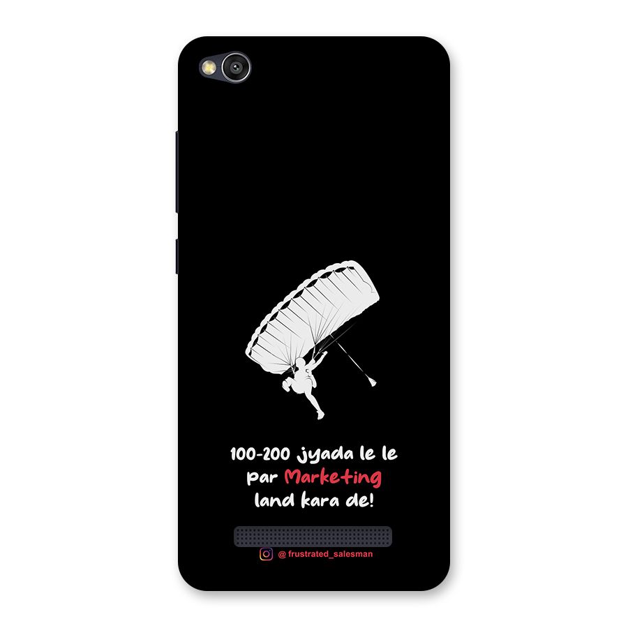 Marketing Land Kara De Black Back Case for Redmi 4A