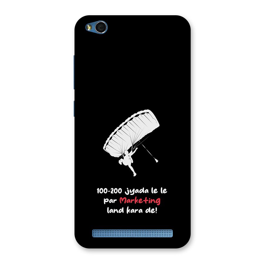 Marketing Land Kara De Black Back Case for Redmi 5A