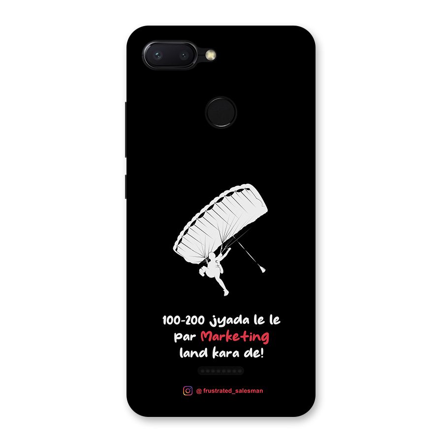 Marketing Land Kara De Black Back Case for Redmi 6