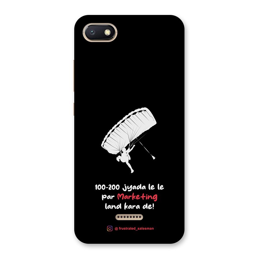 Marketing Land Kara De Black Back Case for Redmi 6A