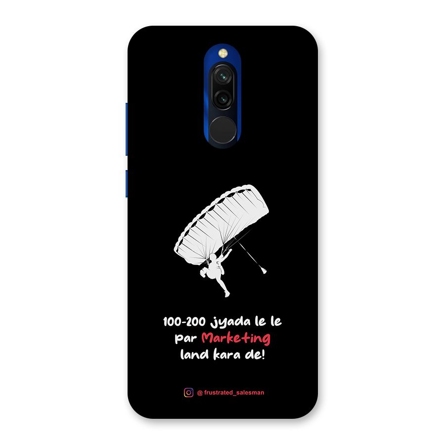 Marketing Land Kara De Black Back Case for Redmi 8