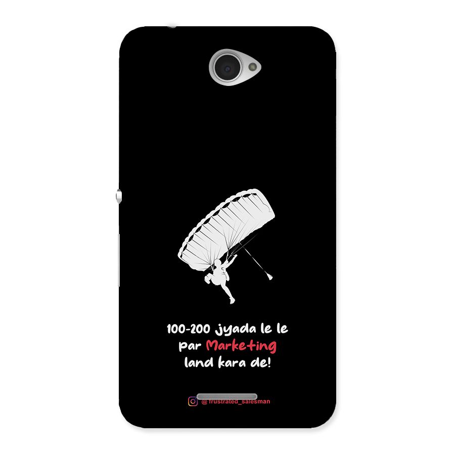 Marketing Land Kara De Black Back Case for Sony Xperia E4
