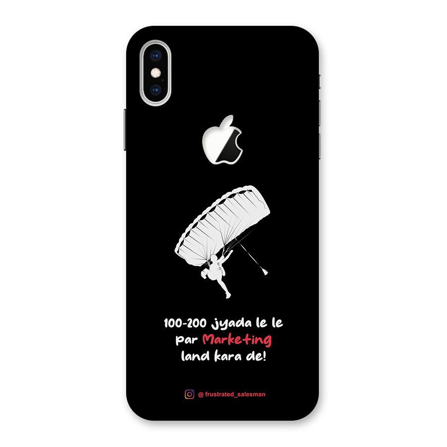 Marketing Land Kara De Black Back Case for iPhone XS Max Apple Cut