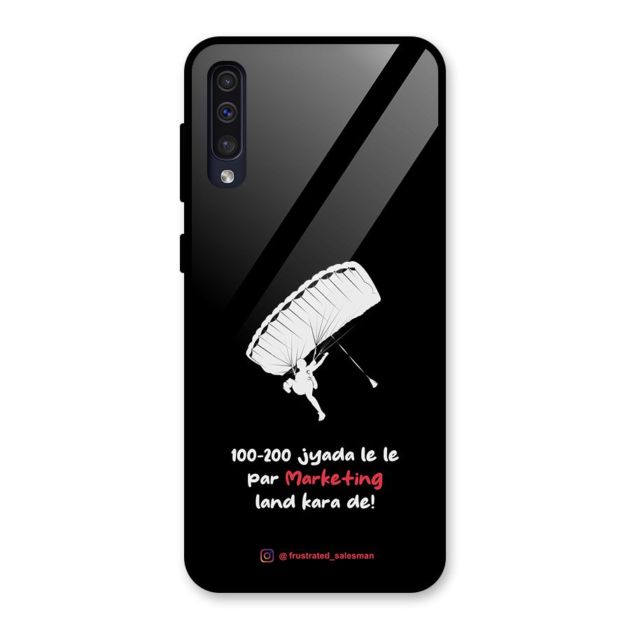 Marketing Land Kara De Black Glass Back Case for Galaxy A30s