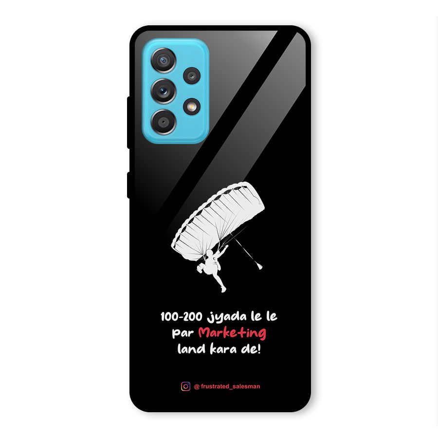 Marketing Land Kara De Black Glass Back Case for Galaxy A52s 5G