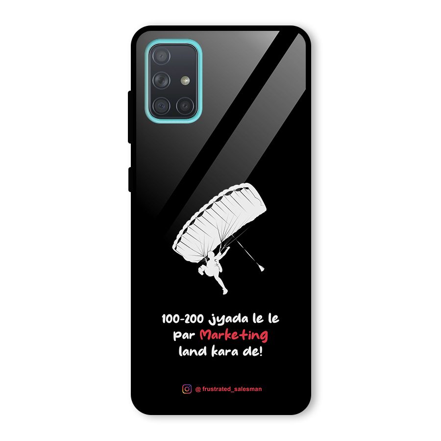 Marketing Land Kara De Black Glass Back Case for Galaxy A71