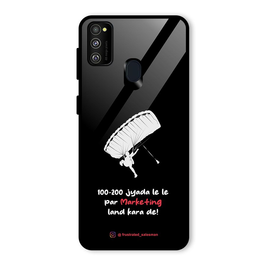 Marketing Land Kara De Black Glass Back Case for Galaxy M30s