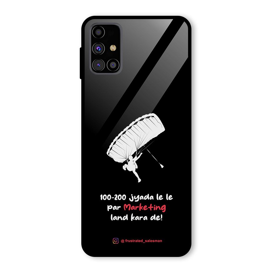 Marketing Land Kara De Black Glass Back Case for Galaxy M31s