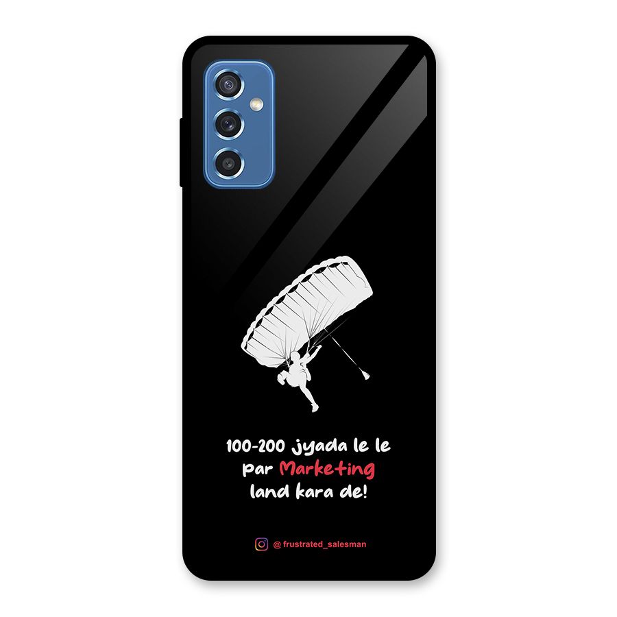 Marketing Land Kara De Black Glass Back Case for Galaxy M52 5G