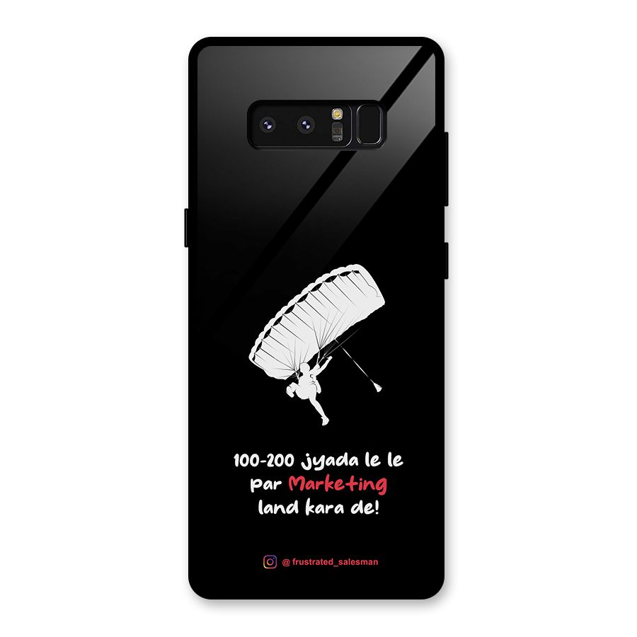 Marketing Land Kara De Black Glass Back Case for Galaxy Note 8