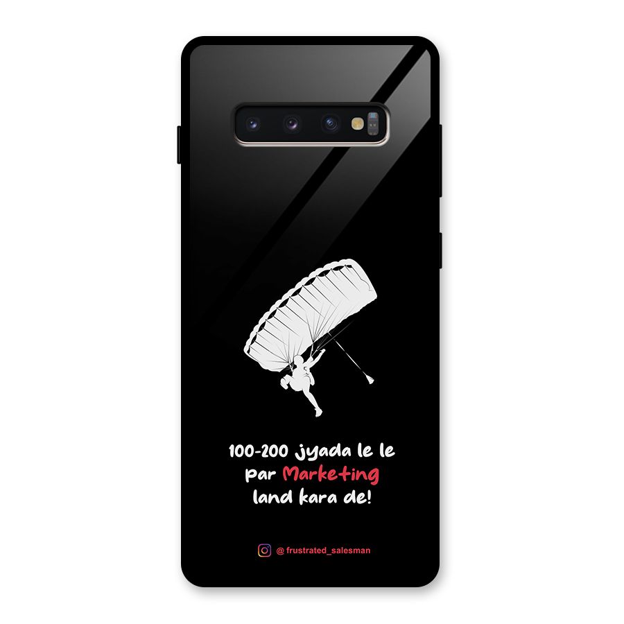 Marketing Land Kara De Black Glass Back Case for Galaxy S10 Plus