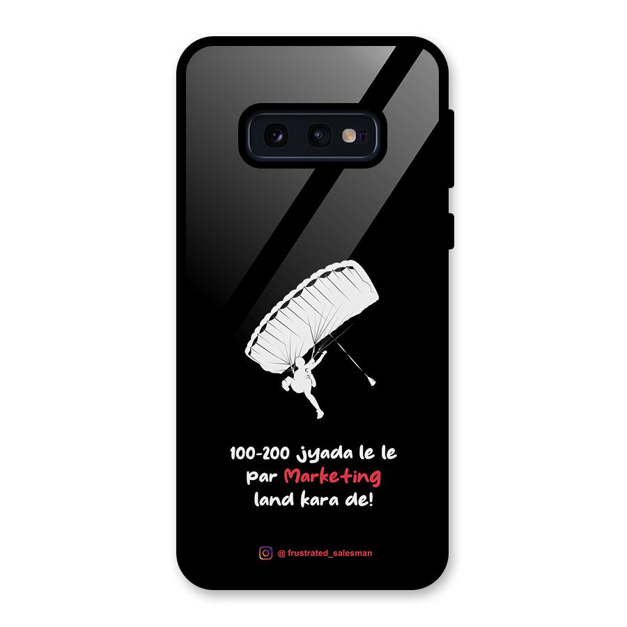 Marketing Land Kara De Black Glass Back Case for Galaxy S10e
