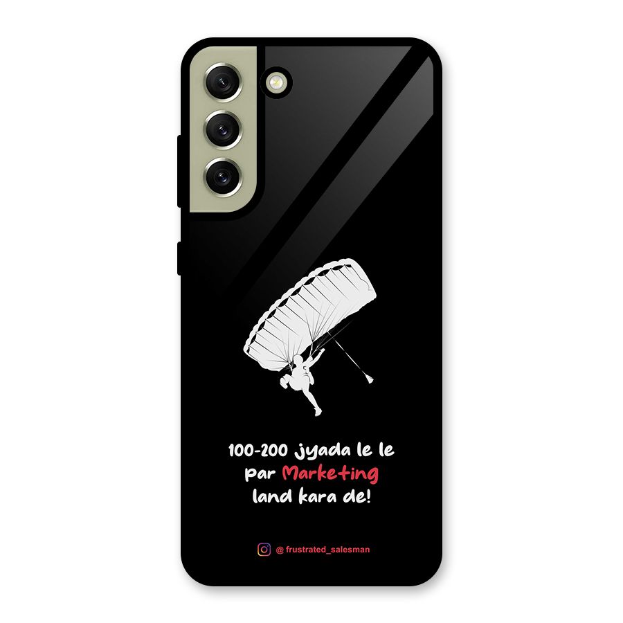 Marketing Land Kara De Black Glass Back Case for Galaxy S21 FE 5G