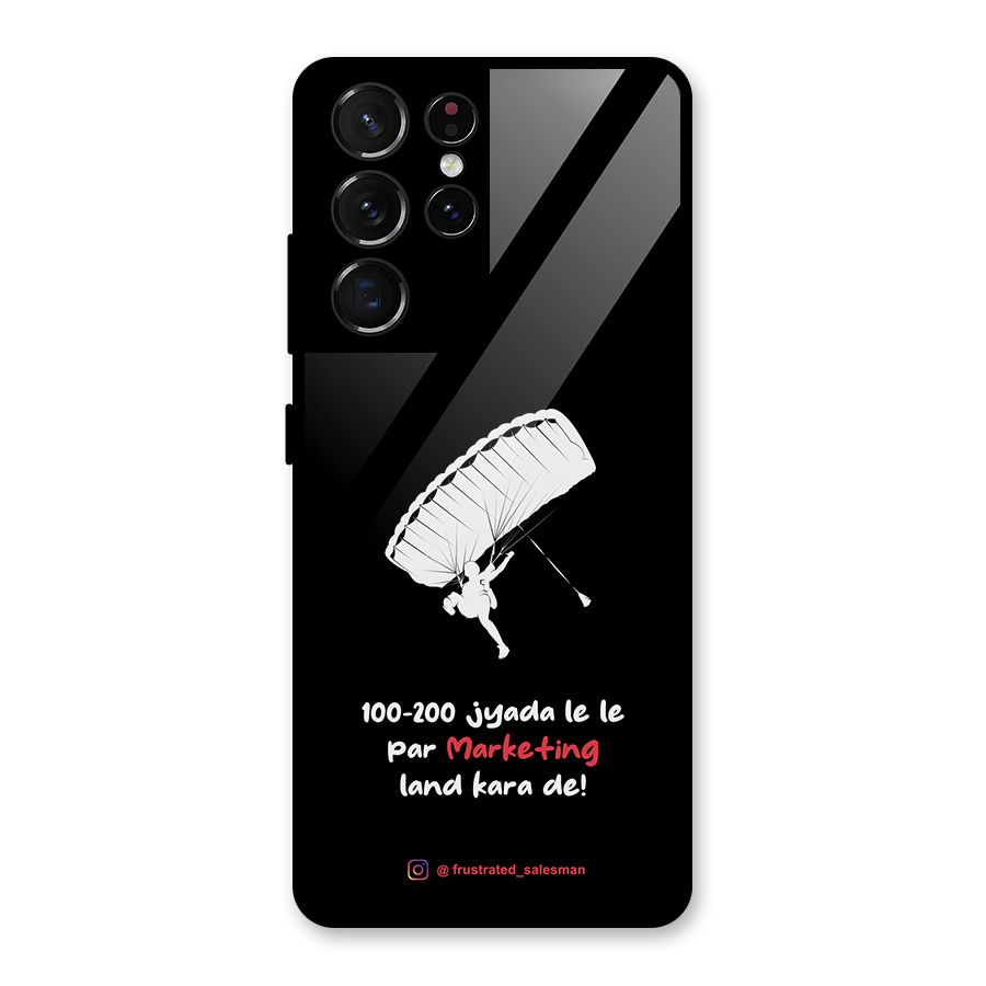 Marketing Land Kara De Black Glass Back Case for Galaxy S21 Ultra 5G