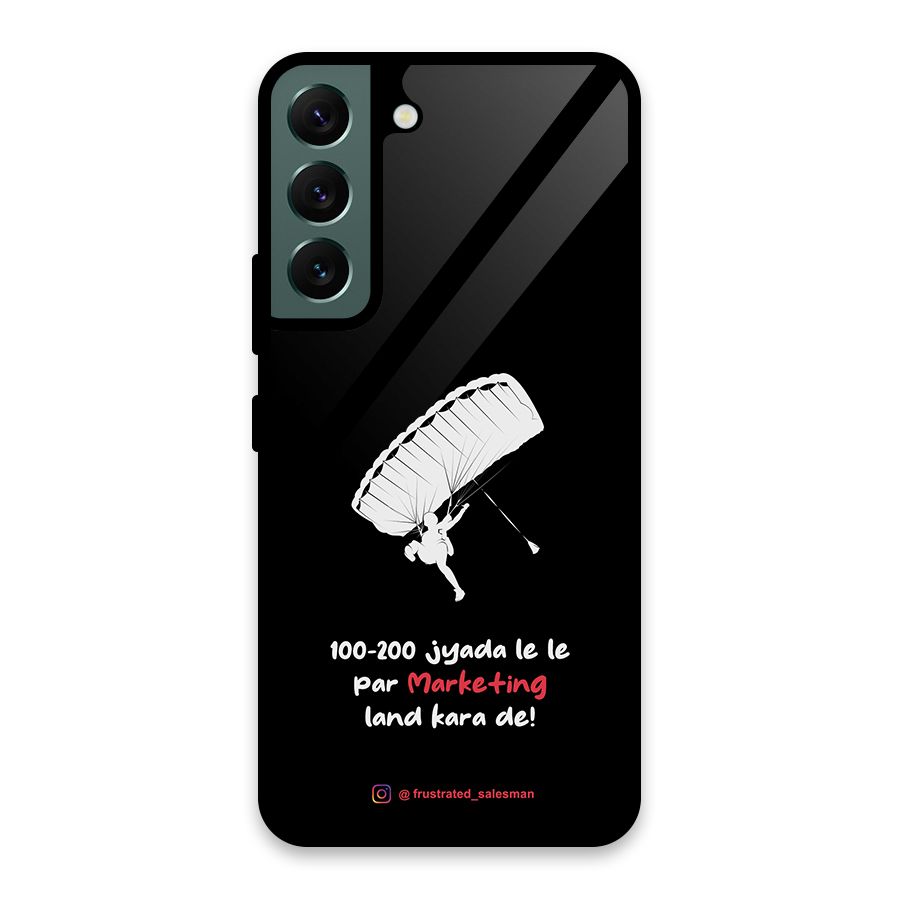 Marketing Land Kara De Black Glass Back Case for Galaxy S22 5G