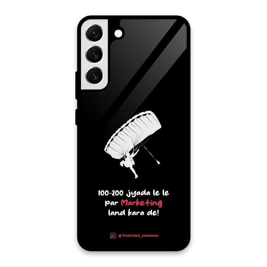 Marketing Land Kara De Black Glass Back Case for Galaxy S22 Plus 5G
