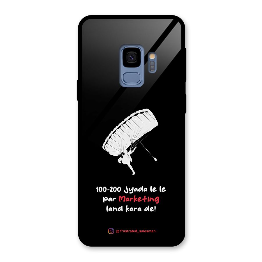 Marketing Land Kara De Black Glass Back Case for Galaxy S9