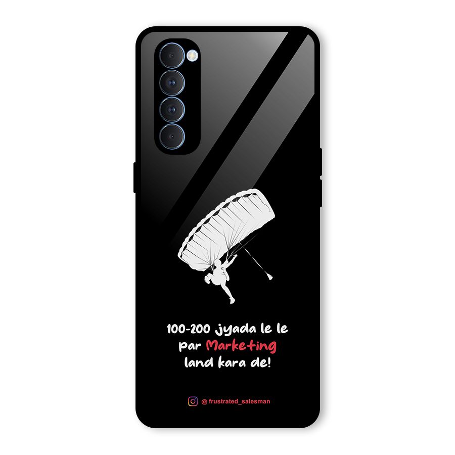 Marketing Land Kara De Black Glass Back Case for Oppo Reno4 Pro