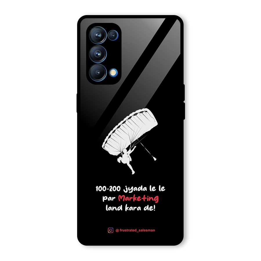 Marketing Land Kara De Black Glass Back Case for Oppo Reno5 Pro 5G