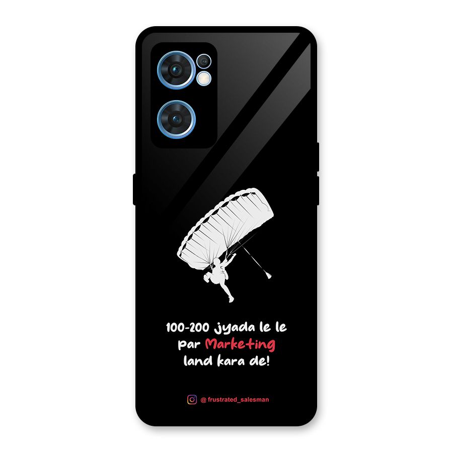 Marketing Land Kara De Black Glass Back Case for Oppo Reno7 5G