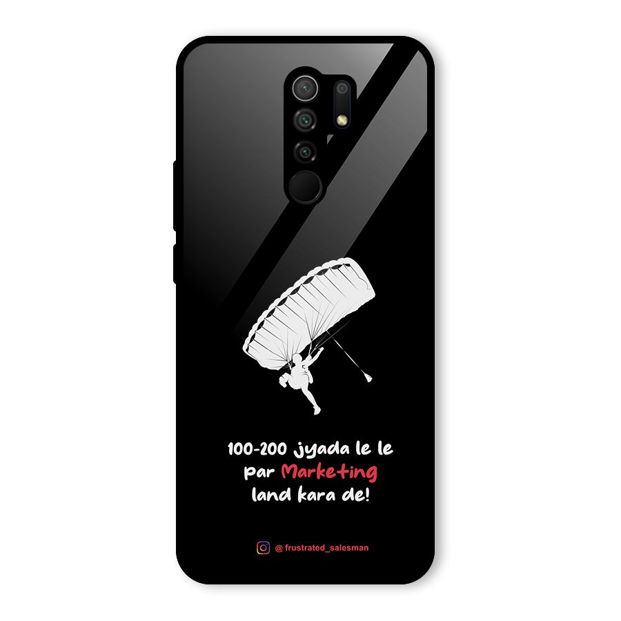 Marketing Land Kara De Black Glass Back Case for Poco M2