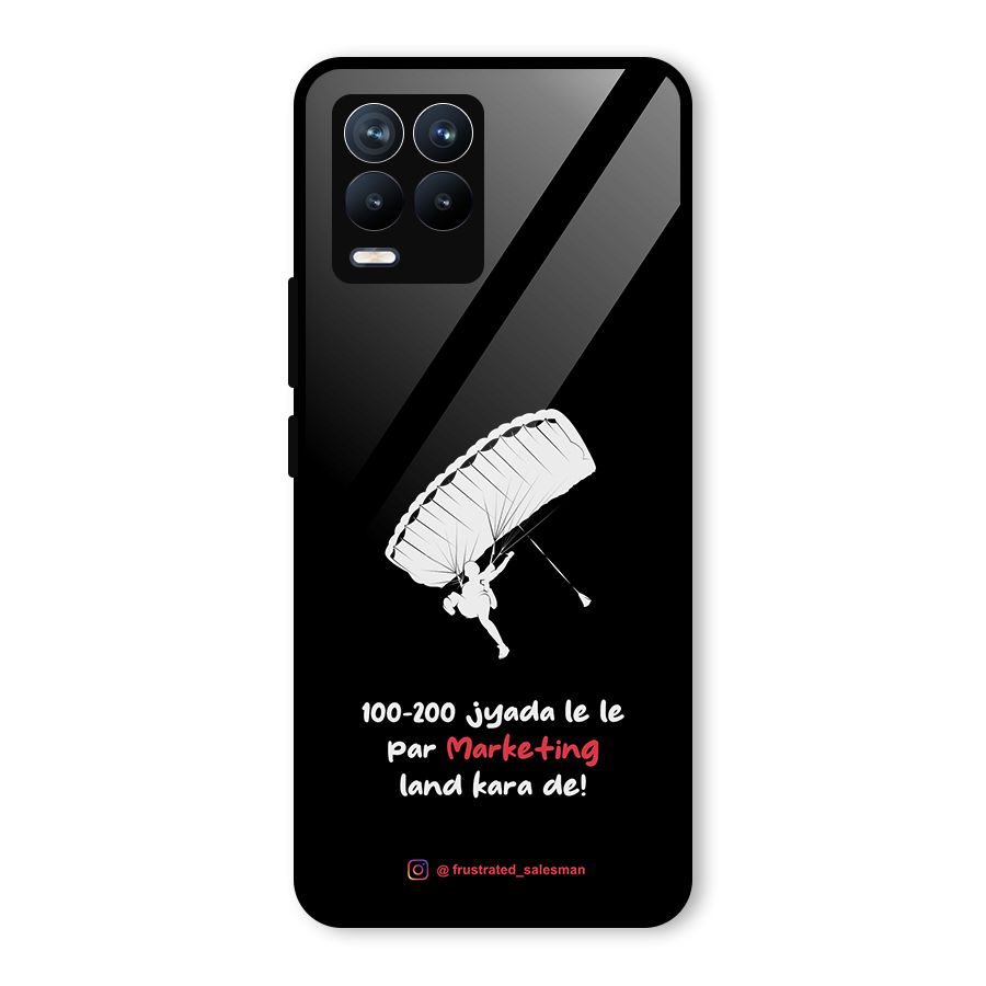 Marketing Land Kara De Black Glass Back Case for Realme 8