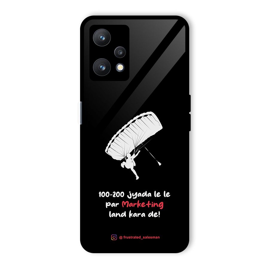 Marketing Land Kara De Black Glass Back Case for Realme 9 Pro 5G