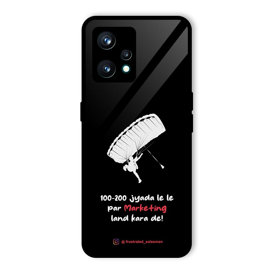 Marketing Land Kara De Black Glass Back Case for Realme 9 Pro Plus 5G