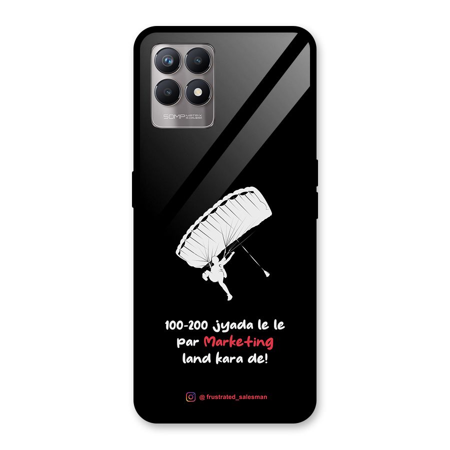 Marketing Land Kara De Black Glass Back Case for Realme Narzo 50