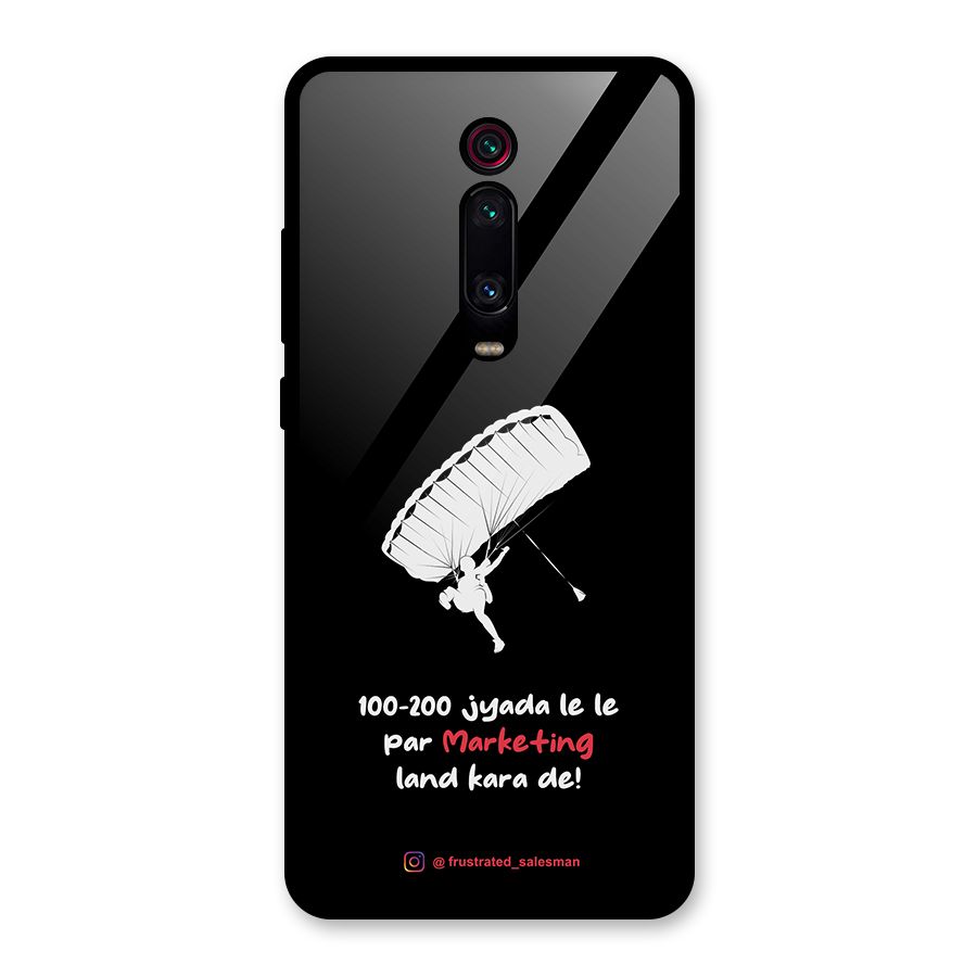 Marketing Land Kara De Black Glass Back Case for Redmi K20