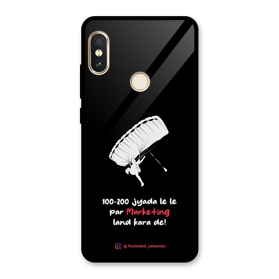 Marketing Land Kara De Black Glass Back Case for Redmi Note 5 Pro