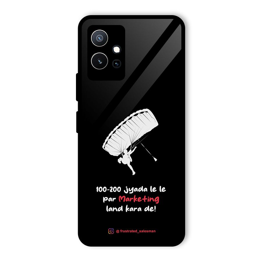 Marketing Land Kara De Black Glass Back Case for Vivo T1 5G
