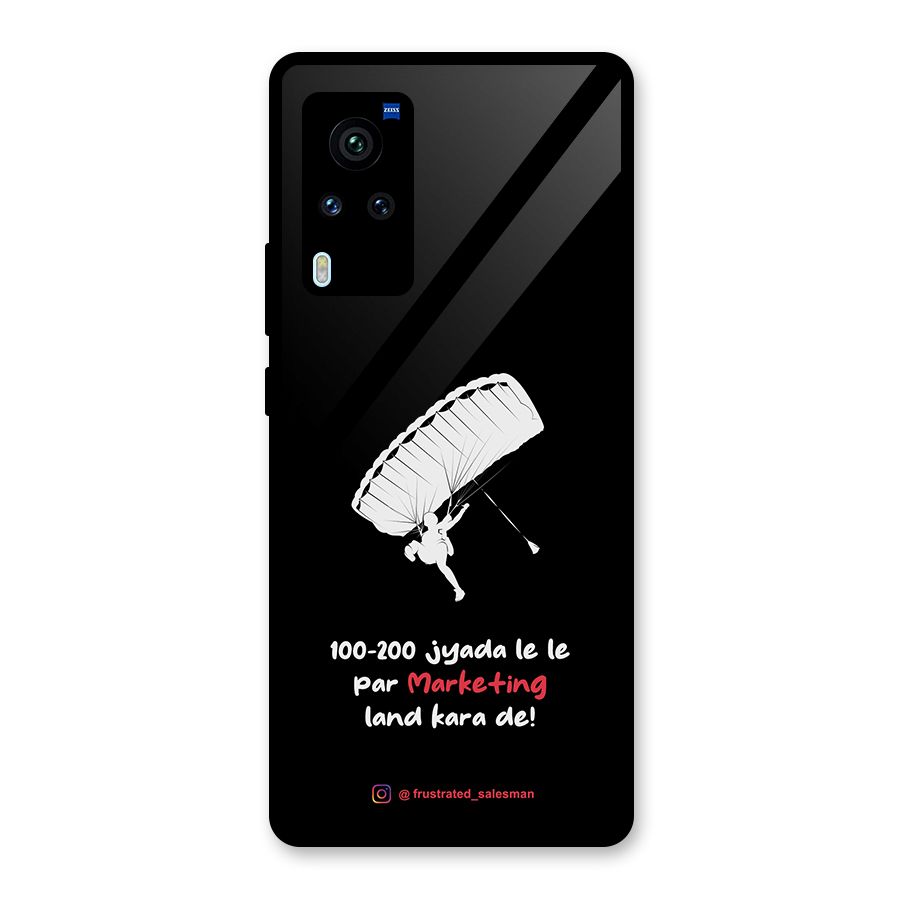 Marketing Land Kara De Black Glass Back Case for Vivo X60 Pro
