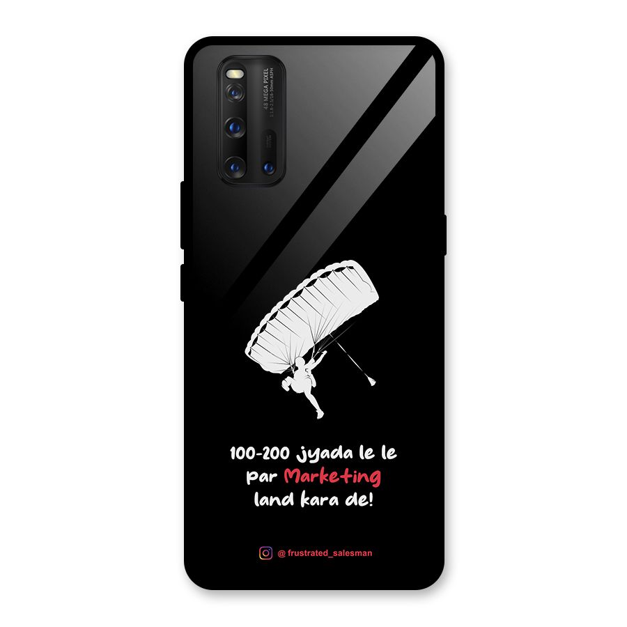 Marketing Land Kara De Black Glass Back Case for Vivo iQOO 3