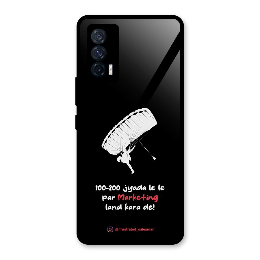 Marketing Land Kara De Black Glass Back Case for Vivo iQOO 7 5G