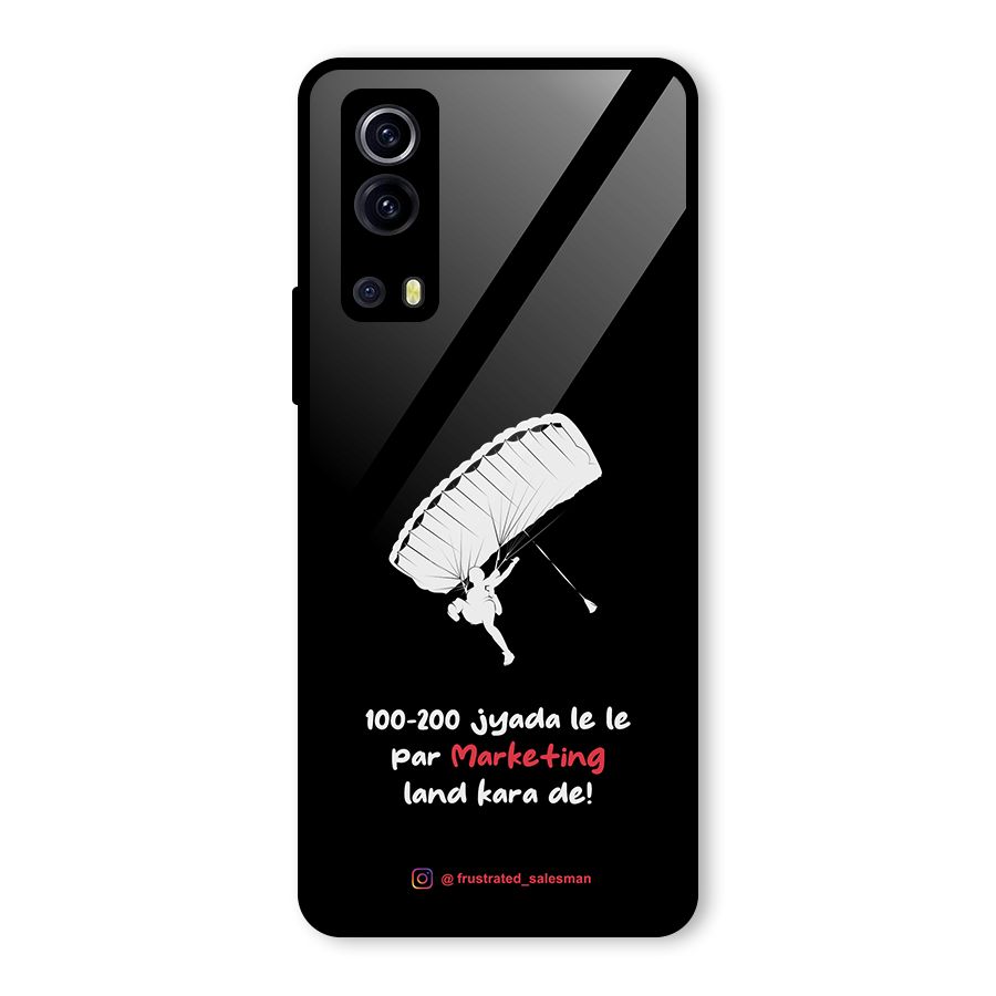 Marketing Land Kara De Black Glass Back Case for Vivo iQOO Z3