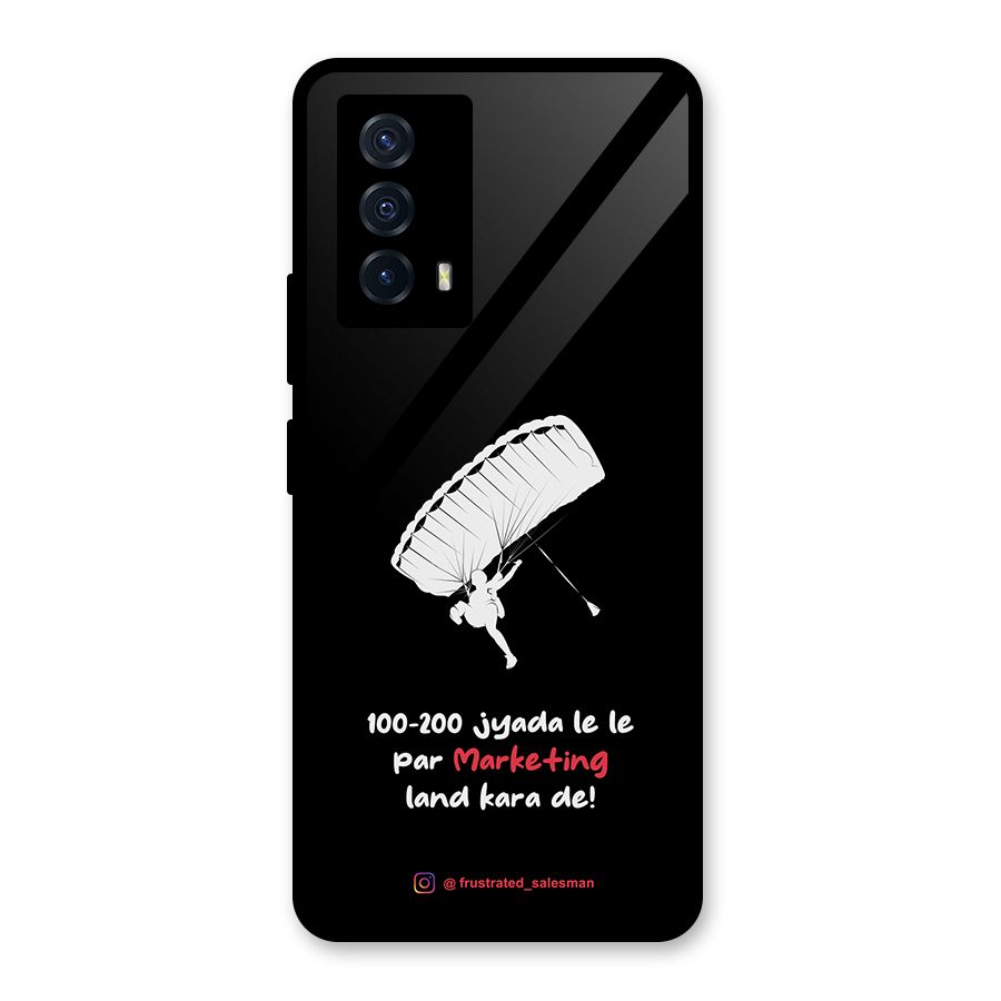 Marketing Land Kara De Black Glass Back Case for Vivo iQOO Z5