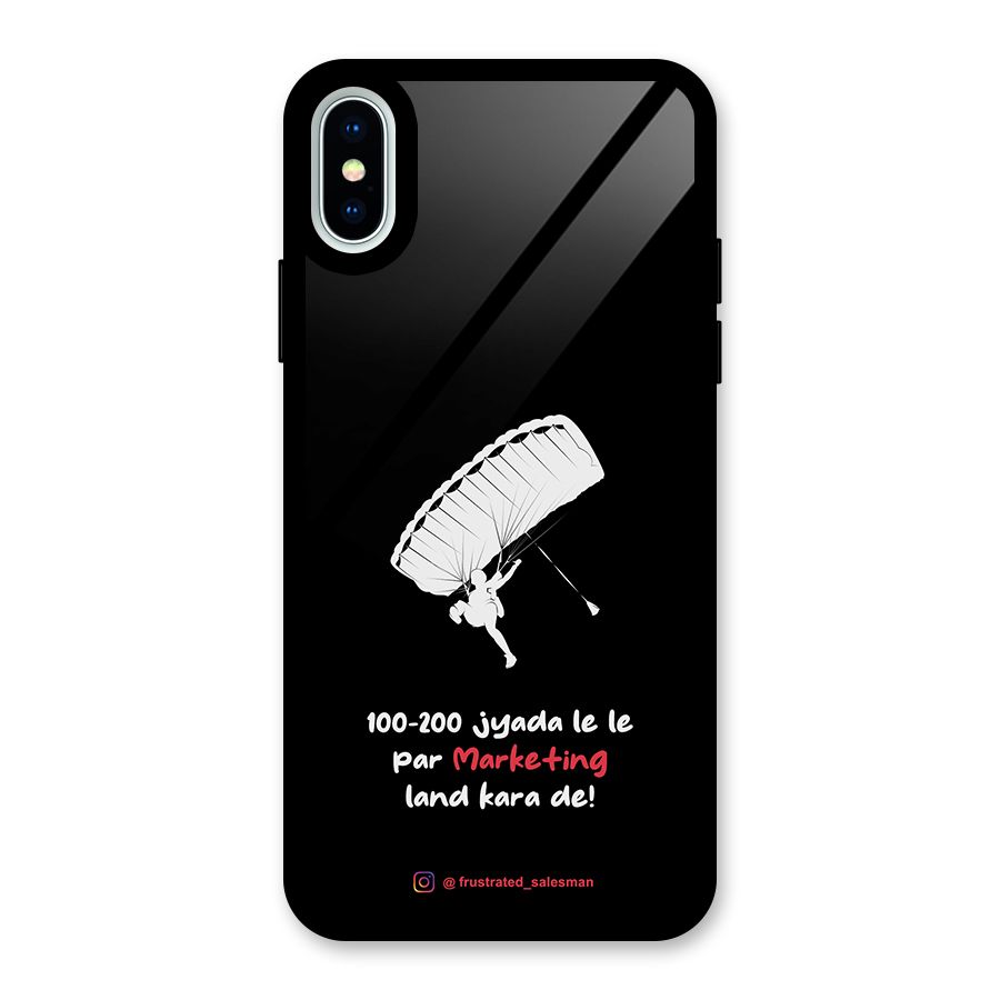 Marketing Land Kara De Black Glass Back Case for iPhone XS