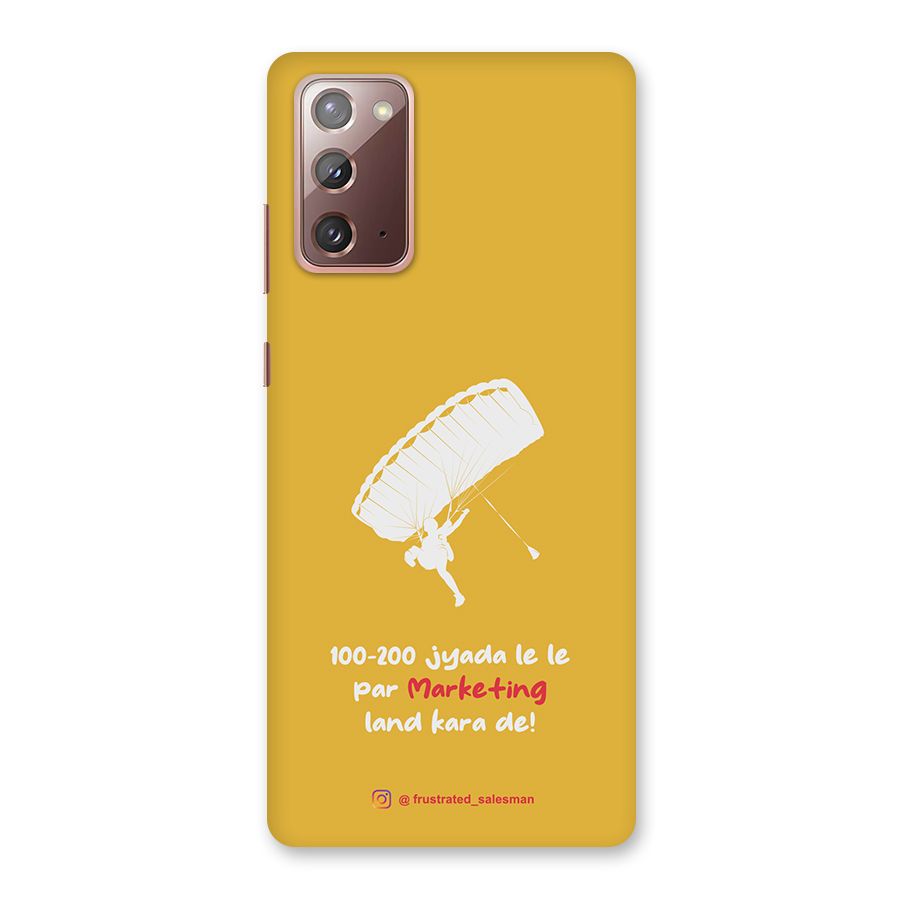 Marketing Land Kara De Mustard Yellow Back Case for Galaxy Note 20