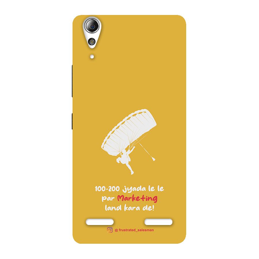 Marketing Land Kara De Mustard Yellow Back Case for Lenovo A6000 Plus