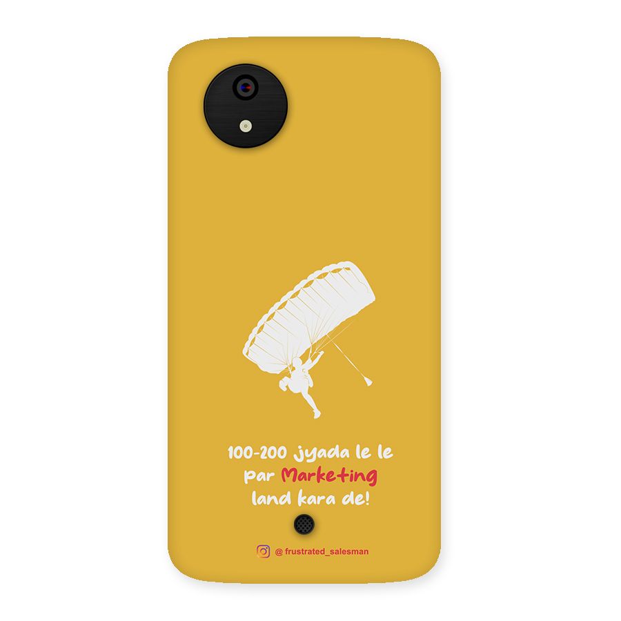 Marketing Land Kara De Mustard Yellow Back Case for Micromax Canvas A1