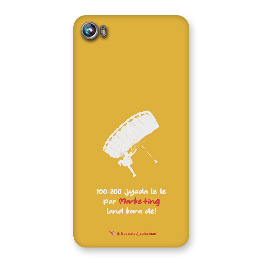 Marketing Land Kara De Mustard Yellow Back Case for Micromax Canvas Fire 4 A107