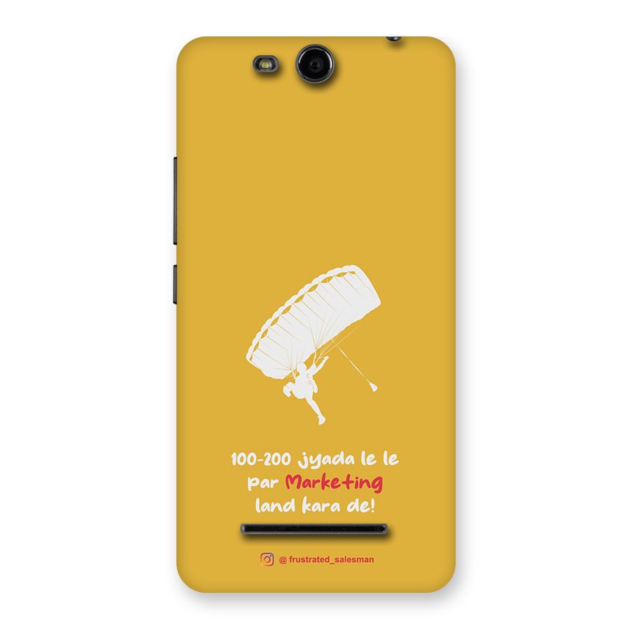 Marketing Land Kara De Mustard Yellow Back Case for Micromax Canvas Juice 3 Q392