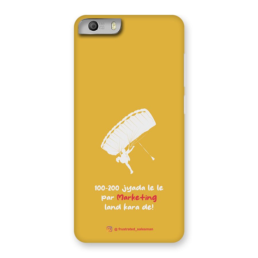 Marketing Land Kara De Mustard Yellow Back Case for Micromax Canvas Knight 2