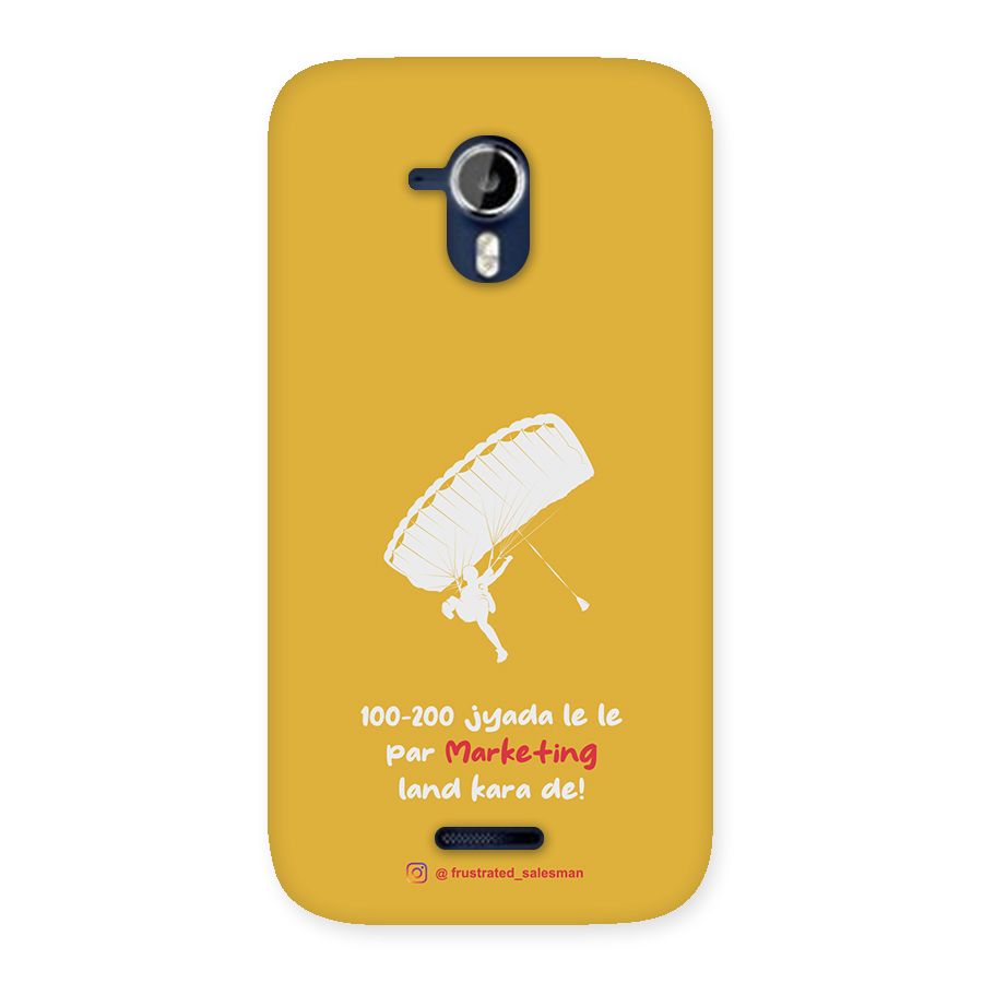 Marketing Land Kara De Mustard Yellow Back Case for Micromax Canvas Magnus A117