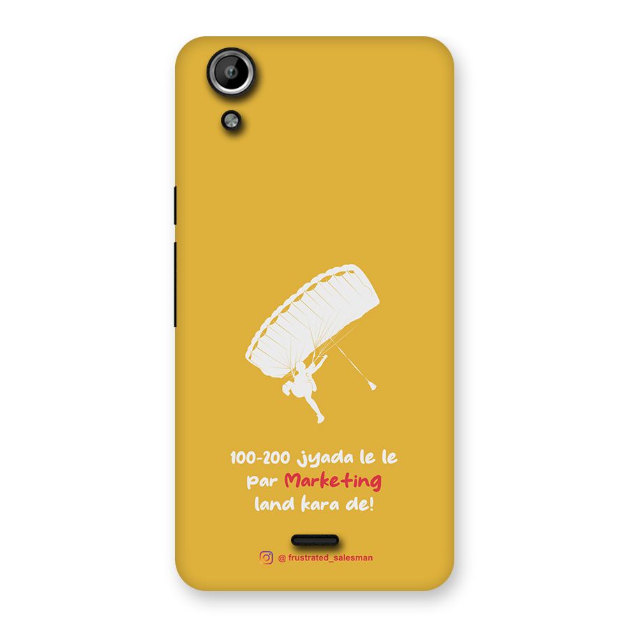 Marketing Land Kara De Mustard Yellow Back Case for Micromax Canvas Selfie Lens Q345