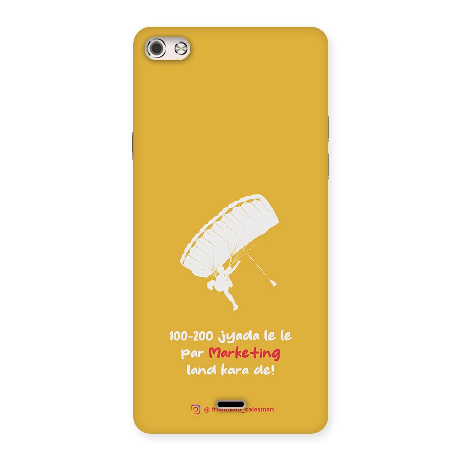 Marketing Land Kara De Mustard Yellow Back Case for Micromax Canvas Silver 5